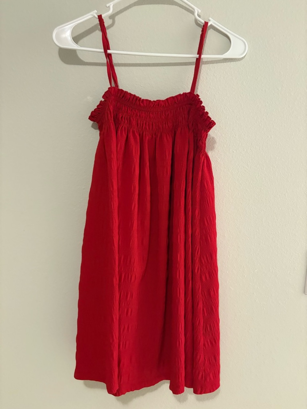 Red Flowy Mini Dress